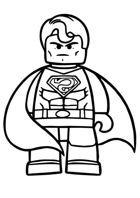 Superman Lego Para Colorir